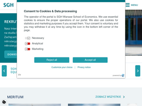 'sgh.waw.pl' screenshot