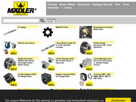 'maedler.de' screenshot