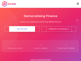 'acala.network' screenshot