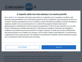 'calendario-365.it' screenshot