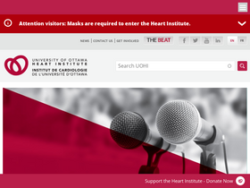 'ottawaheart.ca' screenshot