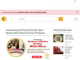 'archanaskitchen.com' screenshot