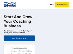 'coachfoundation.com' screenshot