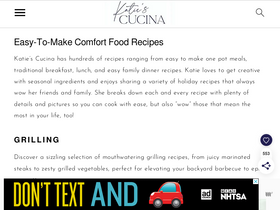 'katiescucina.com' screenshot