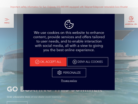 'jeanneau.com' screenshot