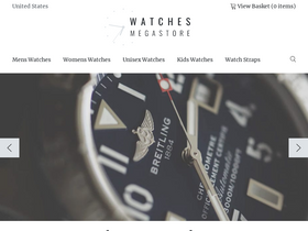 'watchesmegastore.com' screenshot