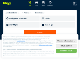 'liligo.it' screenshot