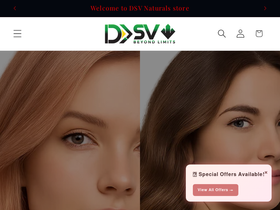 dsvnaturals.com homepage screenshot