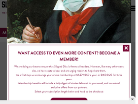 'slippedisc.com' screenshot