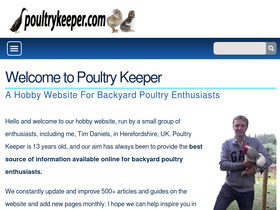 'poultrykeeper.com' screenshot