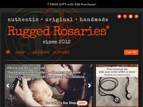 'ruggedrosaries.com' screenshot