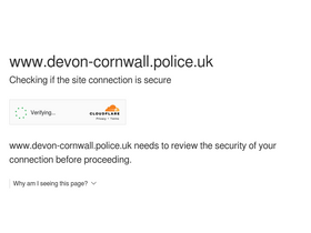 'devon-cornwall.police.uk' screenshot
