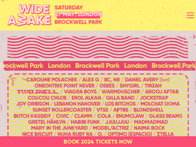 'wideawakelondon.co.uk' screenshot