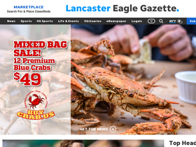 'lancastereaglegazette.com' screenshot