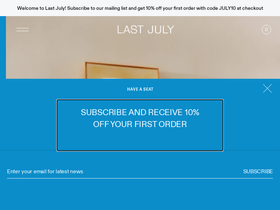 lastjuly.com homepage screenshot