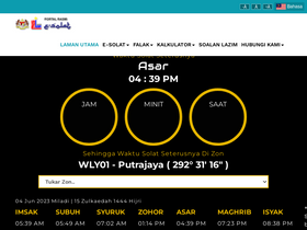 'e-solat.gov.my' screenshot