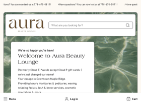 cloud9beautique.com homepage screenshot