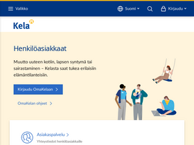 'kela.fi' screenshot