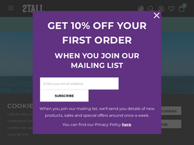'2tall.com' screenshot