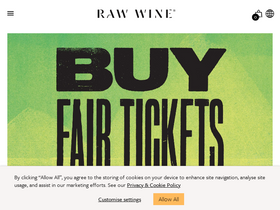 'rawwine.com' screenshot
