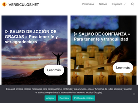 'versiculos.net' screenshot