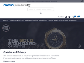 'casioindiashop.com' screenshot