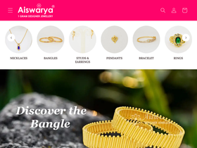 aiswaryadesignerjewellery.com homepage screenshot