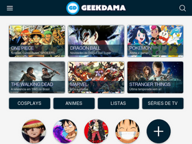 'geekdama.com.br' screenshot