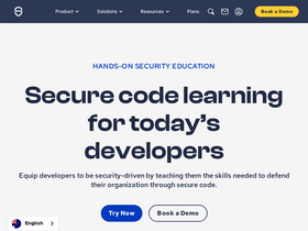 'securecodewarrior.com' screenshot