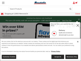 'randalls.com' screenshot