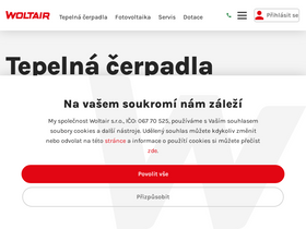 'woltair.cz' screenshot