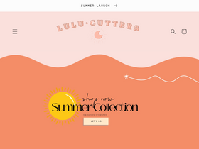 lulucutters.com homepage screenshot