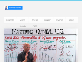 'drnajeeblectures.com' screenshot