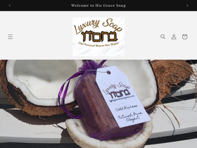 byhisgracesoap.com homepage screenshot