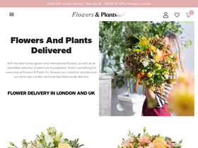 Flowers & Plants Co. website screenshot