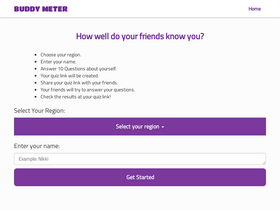 'buddymeter.com' screenshot