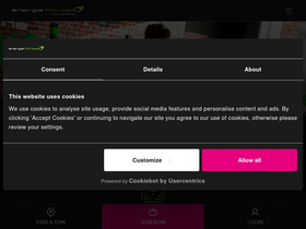 'energiefitness.com' screenshot