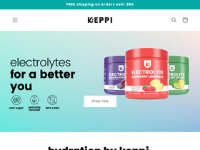 hydrationbykeppi.com homepage screenshot