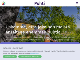 'puhti.fi' screenshot