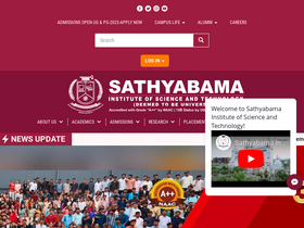 'sathyabama.ac.in' screenshot