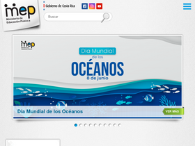 'mep.go.cr' screenshot