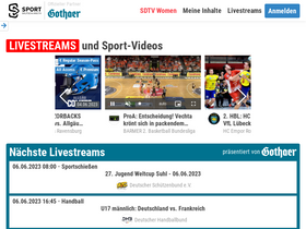 'sportdeutschland.tv' screenshot