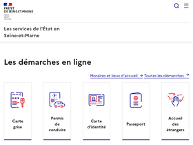'seine-et-marne.gouv.fr' screenshot