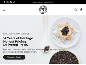 sturgeoncaviarusa.com homepage screenshot