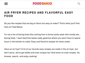 'foodbanjo.com' screenshot