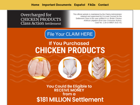 'overchargedforchicken.com' screenshot