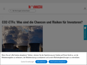 'morningstar.de' screenshot
