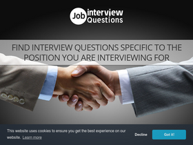 'jobinterviewquestions.com' screenshot
