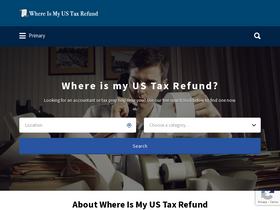 'whereismyustaxrefund.com' screenshot