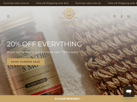 'solgar.co.uk' screenshot